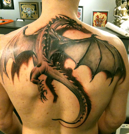 Men Dragon Tattoo