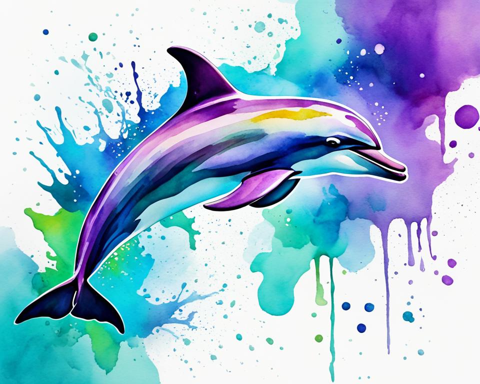 watercolor dolphin tattoos